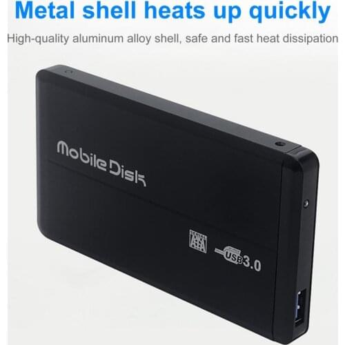 Hard Drive Box Automatic Sleep Hot Swap 2.5-inch SATA USB3.0 Mobile HDD Enclosure Cases for Laptop PC