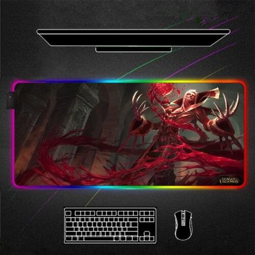 Vladimir League of Legends RGB Mouse Pad Gamer Accessories Large LED MousePad XL Gaming Desk Mats Mouse Mat Best Seller LOL