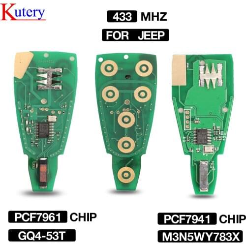 Kutery M3N5WY783X GQ4-53T ID46 Remote Key 434Mhz Smart Keyless For Jeep Chrysler Town & Country Mini Van 2/3/4/5/6/7 Buttons