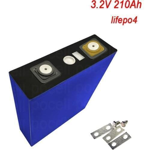 16pcs lifepo4 3.2v 210Ah Lithium battery no 3.2v 200Ah battery for diy 48v 24V Solar energy storage golf cart inverter RV
