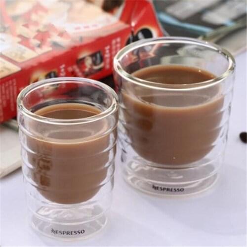 Beer Coffee Cup Set Heat-resistant Double Wall Glass Cup Handmade Beer Mug Tea glass Whiskey Glass Cups Drinkware