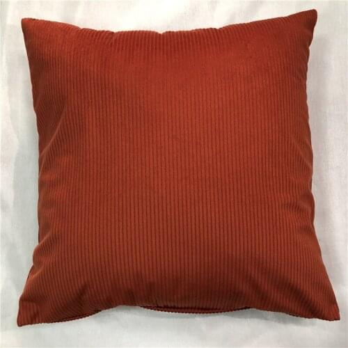 Orange Stripe Sofa PillowCase Home Decorative Apple Green Velvet Geo Cushion Cover