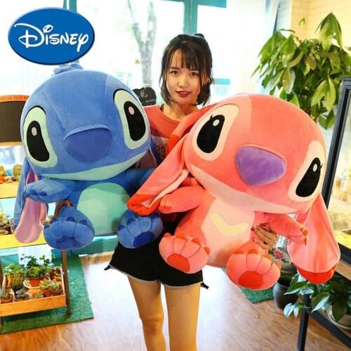 Disney Genuine Kawaii Stitch Plush Doll Toys Stitch 35cm 45cm 55cm Big Size Stich Plush Toys For Children Kids Birthday Gift
