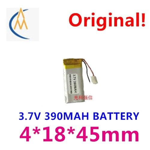Full capacity 3.7V polymer lithium battery 401845 390mAh MP4 MP3 walkie talkie / device / mini Bluetooth Speaker headset
