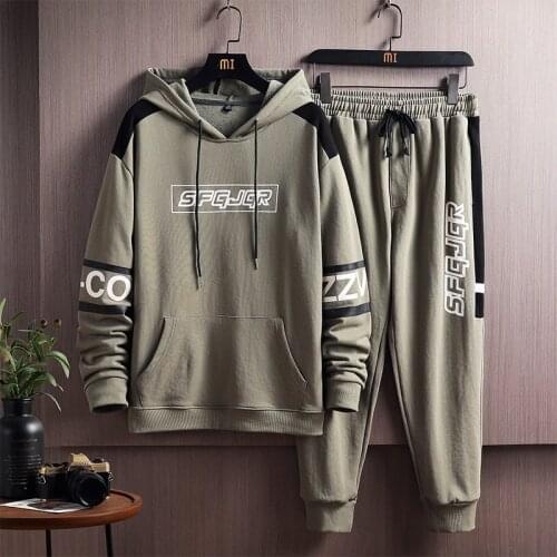 Romper Fashion Plus Size Joger Set 2021 Tracksuit Men Warm Hood Sweatshirt Casual Moletom Masculino Sweat Suit Men 2 Piece Set