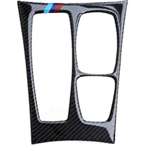 BBQ@FUKA New Car Styling Molding Carbon Fiber Car Interior Gear Panel Cover Trim For BMW X6 E71 2008 2009 2010 2011 2012 2013