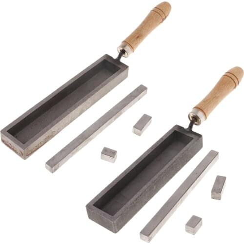 Rectangle Iron Mold For Casting, Melting Gold Copper Precious Metal