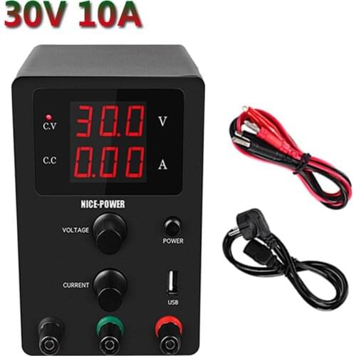 USB DC Lab Regulated Laboratory Power Supply Adjustable 30V 10A Voltage Regulator 60V 5A Stabilizer Switch variable Bench Power