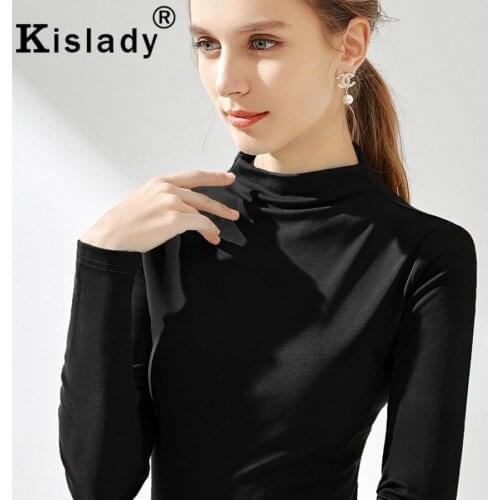 2020 New Spring Fall Womens Soft Long Sleeve Gothic Shirt OL Harajuku Slim Basic Shirt Plus Size Tops Korean Fashion Clothes