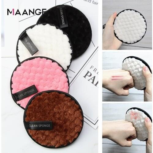 Microfiber Cloth Pads Remover Face Cleansing Towel Reusable Cleansing Makeup Sponge Double Layer Nail Art Cleaning Wipe Tools