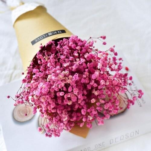 Dried Mini Babys Breath Stars Flowers Natural Preserved Gypsophila Paniculata Flores Preservadas Wedding Home Room Decoration