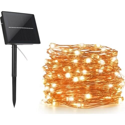 LED warm white Solar Powered outdoor lamp Waterproof Lights Solar curtain light for Christmas lights Valentines Day