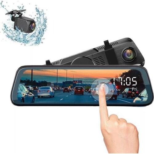 UNCOM DVR Dash Cam Driving Recorder Camera Touch Screen Monitor Car Dvr Reversing Image Car Dvrs Video Recorder Mirrors