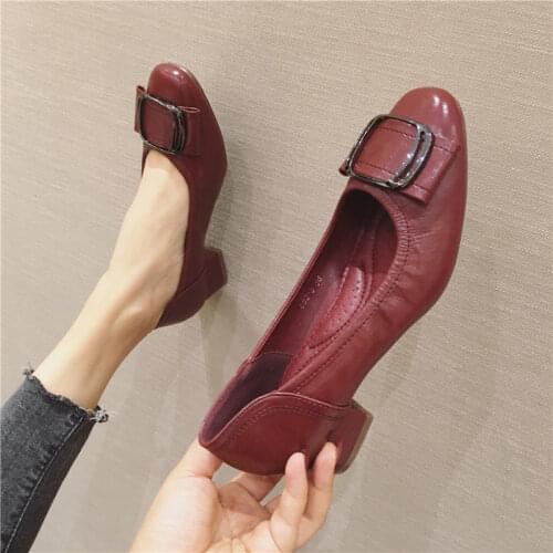 New Women Pumps Hemp Square Toe Shoes Woman Metal Decoration Low Heels Girl Fashion Comfortable Shoes Zapatos de mujer