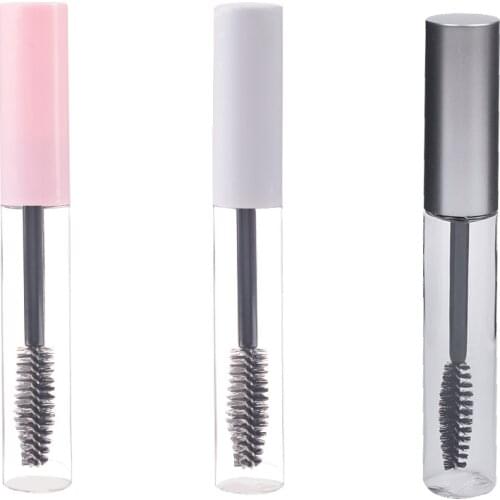 1pcs 10ml Empty eyelashes tube mascara tube vials bottle Tool Fashion For Castor Oil DIY Mascara Container Set With Silver Cap