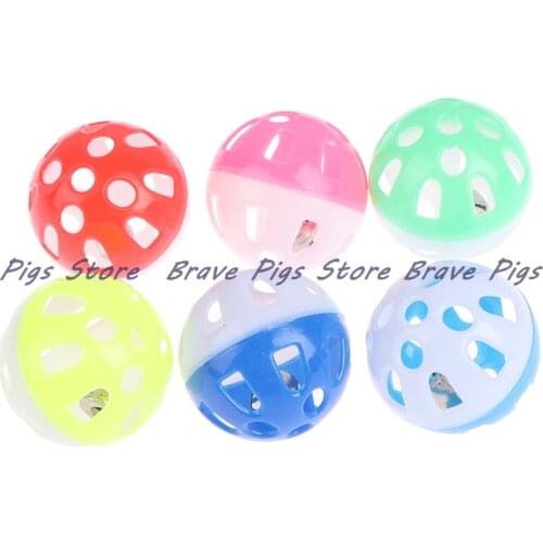 1pc 3.8cm Pet Parrot Toy Bird Hollow Bell Ball For birds Chew Fun Cage Toys