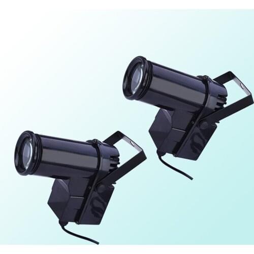 2Pcs/lot 10W RGBW LED Beam Pinspot Light DMX512 6CH Spotlight DJ Stage Spot Effect LED Beam Lamp for Disco KTV Club Party