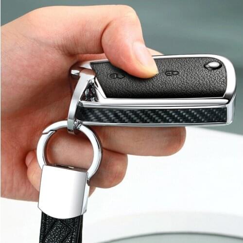 Carbon Fiber Wood Key Case For VW Polo Golf 7 Tiguan for Skoda Octavia Kodiaq Karoq for SEAT Ateca Leon Ibiza 2015 2016 2017