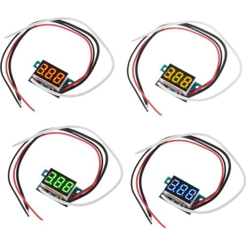 DC 0-10A Digital LED Ammeter Current Panel Meter 0.36in Module Reverse protection 0.1% Accuracy