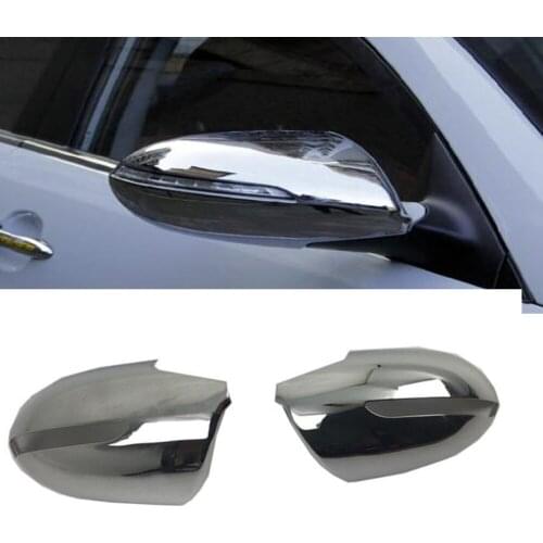 For Kia Sportage 2010-2015 ABS Chrome Side Door Rearview Mirror Cover Rear View Mirrors Cap Trim Car Sticker Accessories Styling