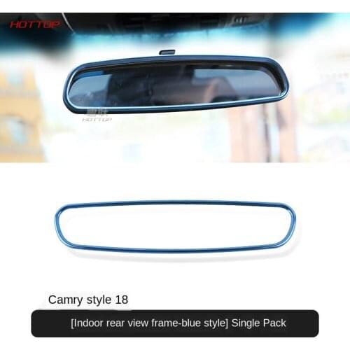 For Toyota Camry 2018 2019 Car Rearview Mirror Reverse Back Parking Frame Cover Trim Interior Moulding Accessories