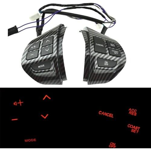 Carbon Steering Wheel Cruise Switch Cancel Button 8701A087 8602A008 For Mitsubishi ASX Pajero Montero Sport L200