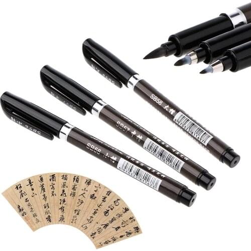 Chinese Pen Japanese Calligraphy Writing Brush Water Ink Painting Pen for Chinese Writting Beginner