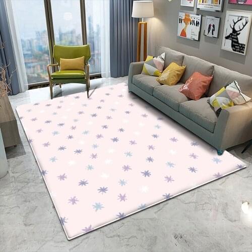 2021 Alfombra Fashion Modern Flannel Cute Carpet Non-Slip Rectangle Carpet Bedroom Living Room Decor Cushion Rug & Carpet