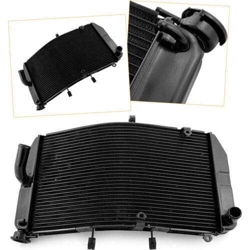 Motorcycle Engine Cooler Radiator Assembly Cooling System Parts For Honda CBR600RR CBR 600RR F5 2003 2004 2005 2006 Black/Silver