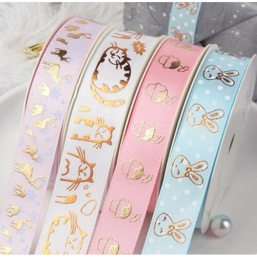 Golding Cake Baking Ribbons Bouquet Birthday Child Gifts Box Packaging Christmas Event Party Handmade DIY Bowknot Decoration