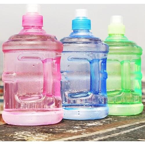 Mini Creative Transparent Plastic Water Bottle Portable Large Capacity Outdoor Sports Water Bottle With Handle Drinking Bottles