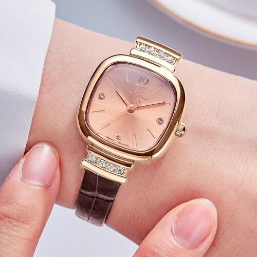 Fashion Women Watches 2021 Brand White Leather Minimalist Rectangle Ladies Quartz Dress Wristwatch Relogio Feminino Montre Femme