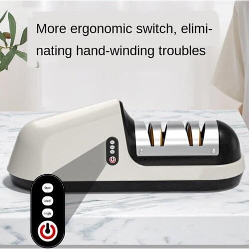 Kitchen Electric Sharpener Machine Polish Blades Powerful Portable