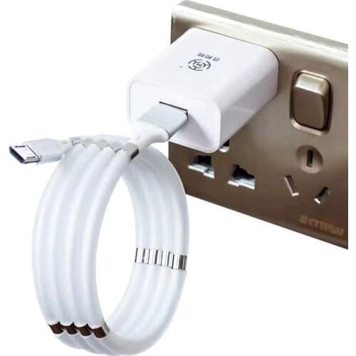 Newest Easy Storage 3A Magnetic Suction Line For Fast Charging USB C Cable For Samsung S9 S10 Xiaomi mi9 mi8 Huawei Type-c