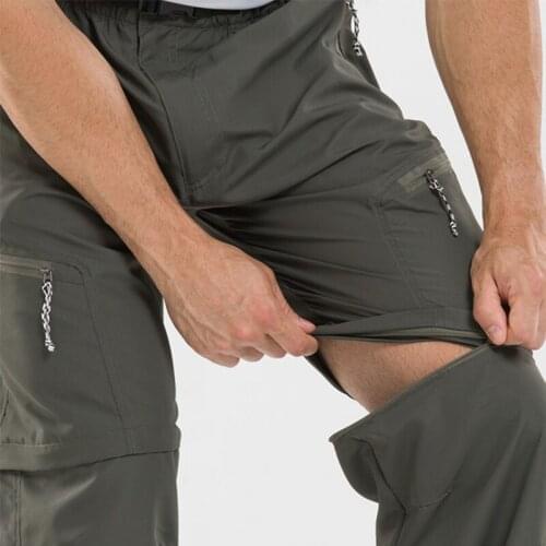 New Summer Mens Quick Dry Removable Hiking Pants Outdoor Sport Breathable Trousers Camping Trekking Fishing Shorts #A