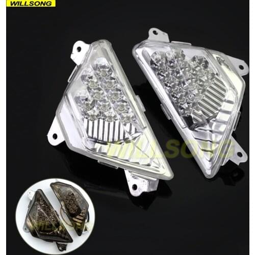 Front LED Turn Signal Light Lamp Blinker Indicator For KAWASAKI NINJA 250/300/400/650/1000 ZX6R Motorcycle Accessories Parts