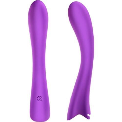 Personal handheld rechargeable rubber erotic massage tools Long thin dildo vibrator