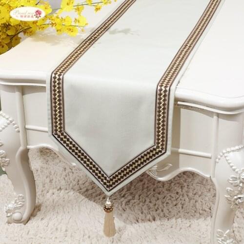 Proud Rose Simple Linen Table Flag Bed Runner Tablecloth Tea Table TV Cabinet Cover Cloth Custom