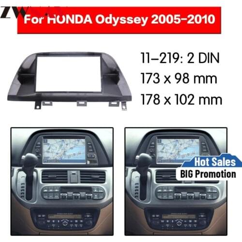 Car DVD Player frame For 2005-2010 Honda Odyssey 2DIN Auto Radio Multimedia NAVI fascia