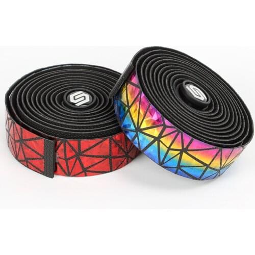 Road Bike Handlebar Straps Non-slip Straps PU Leather Dead Speed Handlebar Straps Colorful Bicycle Handlebar Straps