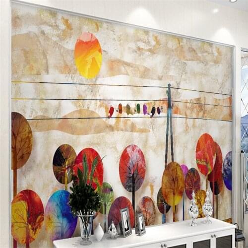 Modern Marble Wallpapers for Living Room Bedroom Walls Murals Luxury Photo Wall Papers Home Decor Hand Painting Tree Wall Murals