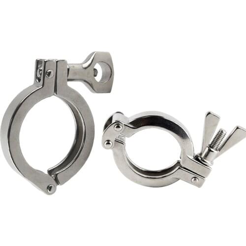 Stainless Steel 304 Tri Clamp Sanitary Double pin Clamps ferrule clamps homebrew fittings clamp fittings