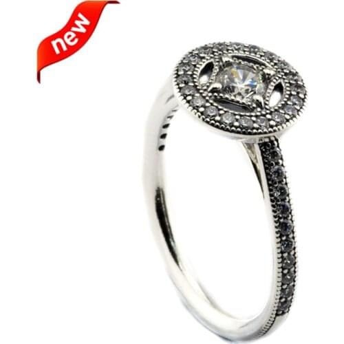 Vintage Allure Rings 100% 925 Sterling Silver Fine Jewelry Free Shipping