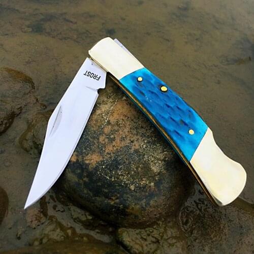 [WATCHMAN W010] Pocket knife modern traditional folding knives folder bone material collection