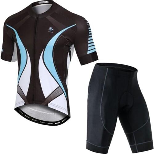 YOCENE Men Triathlon Shorts Sleeve Unique Printing Soft Bike Clothing Wear Summer Motorbike Sports Setrts Set