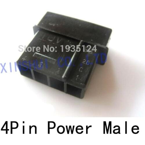 Replacement of molex connector Wholesale High Quality Black 4Pin power Molex Power Connector