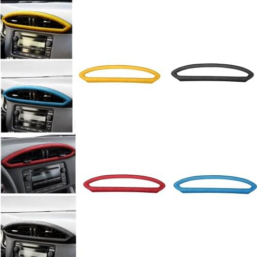 Suede Car Interior Central Control Air Outlet Panel Center Frame Cover Trim Sticker For Subaru BRZ Toyota 86 2013-2020