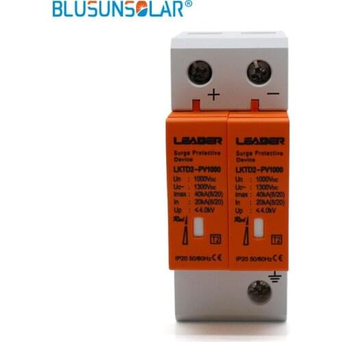 2 pcs/lot 2P DC1000V 20/40KA DC Surge Arrestor Protective Device for Solar System Protection