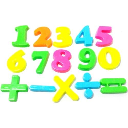 1 set of 15 piece MAGNETIC NUMBERS 38mm Home Toy PRE SCHOOL Toys Refrigerator Decorations Child Birthday Party Favors Game Gift