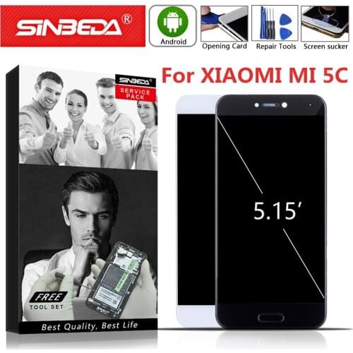 5.15" Original LCD Screen For XIAOMI MI5C MI 5C Display LCD Touch Screen Digitizer With AAA Quality Frame Replacement Free Tools